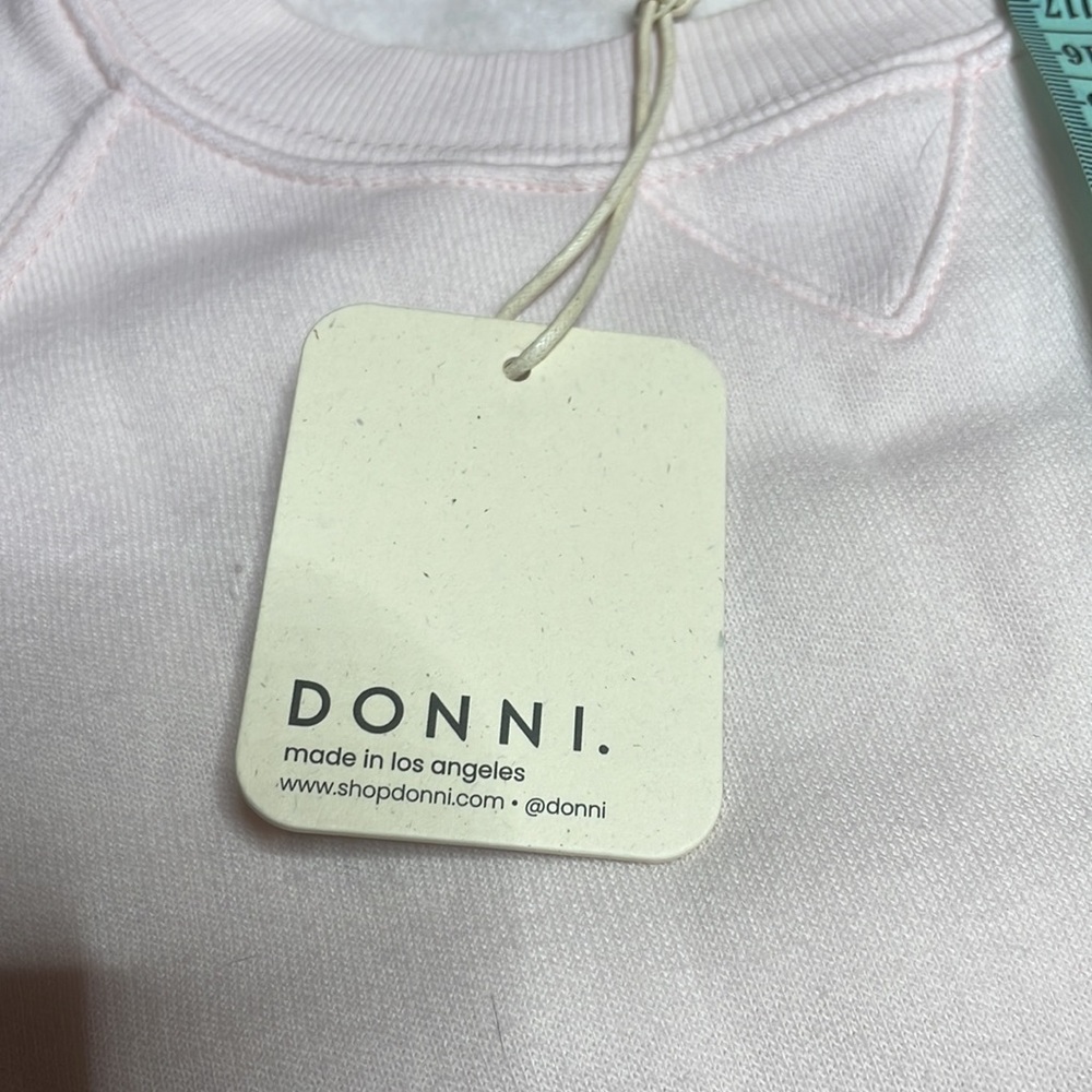 DONNI Sweatshirt size s NWT pit to pit 21🤎 - Picture 3 of 4